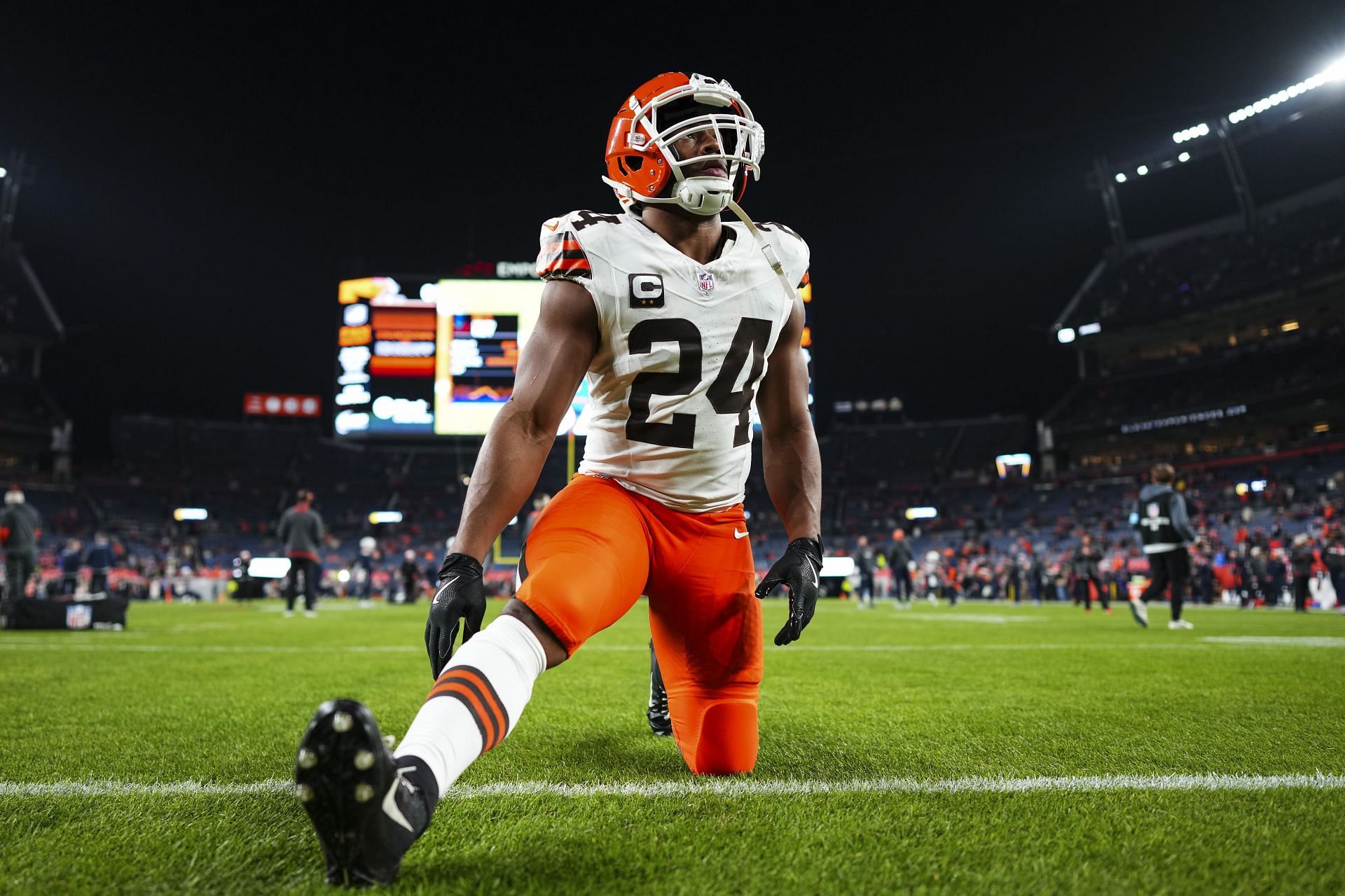 Nick Chubb last played for the Cleveland Browns. (Credits: Getty)